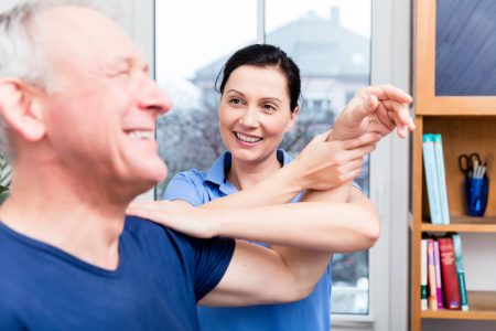 New Jersey Man Receiving Shoulder Pain Physical Therapy
